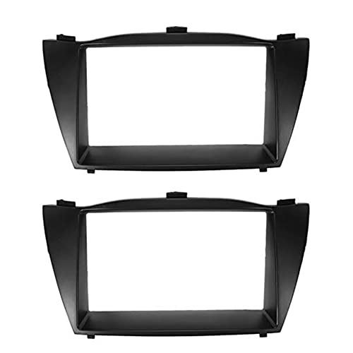 Garniture de fascia d'autoradio double din cadre panneau DVD IX35 2010+ interface stéréo 2X