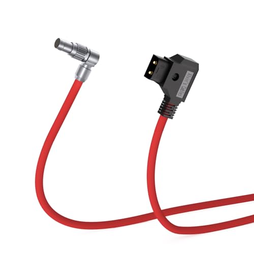 Alvin's Cables Cable de alimentación ultrasuave para cámara Red Komodo 6K, Giratorio, ángulo Recto, 2 Pines Hembra a D-Tap 80cm