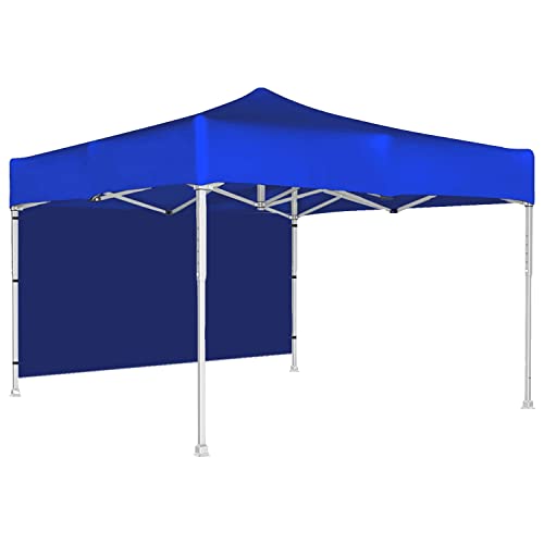 Image of ORILEY Heavy Duty Gazebo Tent 6.5 ft | 17.5 Kg Strong Frame | Foldable Pop-Up Canopy Tent with 3 Side Open | UV Protection Outdoor Folding Tent for Garden, Terrace, Events & Promotional Use (Blue)