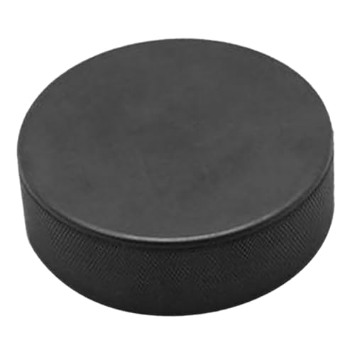 Mikikit Durable Black Hockey Puck for Adults for Ice Hockey Training Lightweight Practice Equipment for Indoor and Outdoor Use Enhanced Skill Development