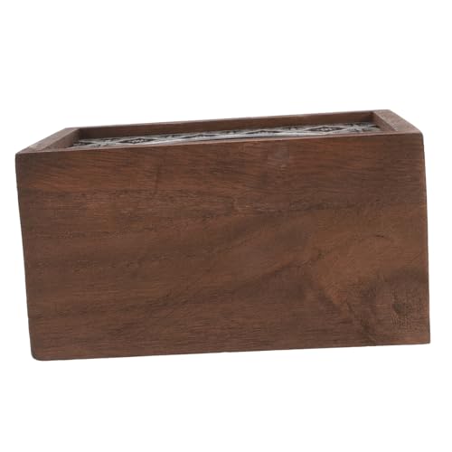 SOLUSTRE Decorative Wooden Napkin Box Rectangular Tissue Case Cover for Living Room