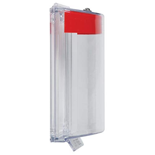 Safety Technology International, Inc. STI-13010FR Universal Stopper®, Flush Mount and Fire label, Indoor/Outdoor Protective Polycarbonate Cover for Pull Stations or Call Points, Red - Thumbnail 6