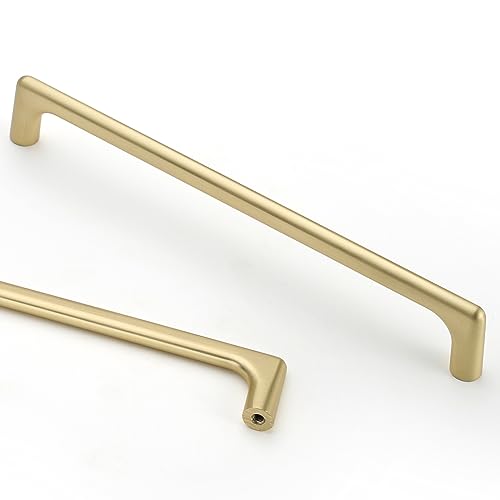 Image of Asidrama 10 Pack 7.5 Inch(192mm) Brushed Gold Cabinet Pulls Cabinet Handles Cupboard Handles Kitchen Cabinet Hardware for Cupboard Drawer Pulls