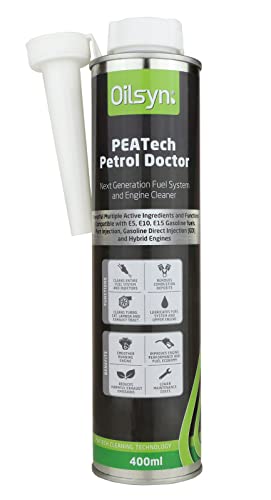 Oilsyn PEATech Petrol Dr Complete Fuel System, Injector & Engine Cleaner 400ml |Multiple Detergent Tech with Max Strength Polyetheramine | Fast & Safe Carbon Removal | Hybrid, E5/E10 Compatible