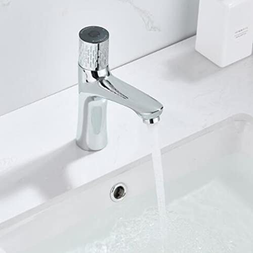 Grifo de lavabo frío y caliente con sensor inteligente monomando cromado 3
