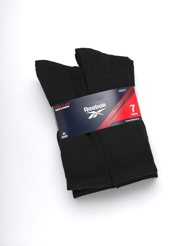 Reebok Mens Athletic Crew Socks - 5 Pack Moisture Wicking Cushioned Athletic Socks for Men with Reinforced Seams (6-12.5)2