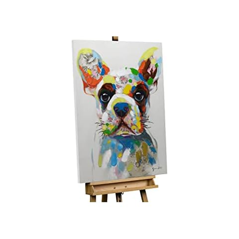 Kunstloft Framed Painting 'The Colourful Dog' Cover