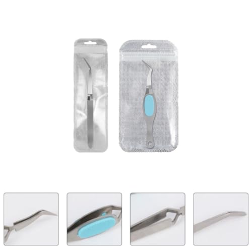 Pinzas para uñas acero inoxidable 2 piezas para manicura miniatura 5