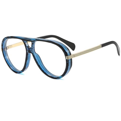 Lunettes de soleil rétro à double faisceau géométrique et grands verres miroirs