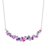 FANCIME Glicine sussurri collezione di gioielli in argento sterling placcato oro bianco simulato diamante collana bracciale orecchini compleanno festa della mamma matrimonio gioielli regali per voi