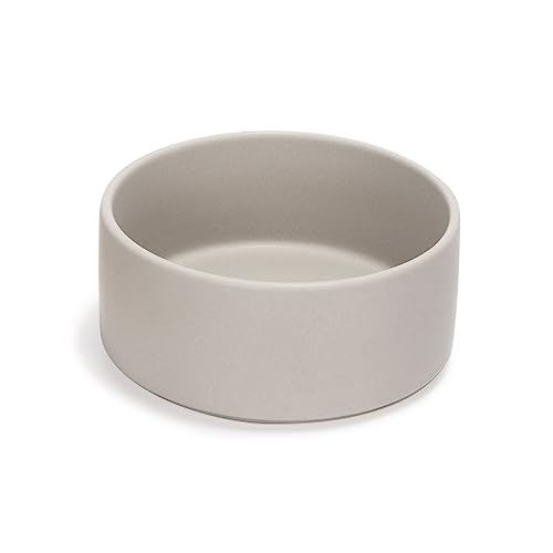 SPUNKYJUNKY Keramik Hundenapf Fressnapf Futternapf Katzennapf Napf für Katzen und Hunde (850ml, Grau)