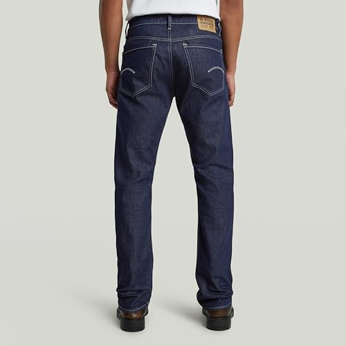 G-Star Herren Mosa Straight Jeans Jeans, Blau (Stay Raw Denim D23692-d316-d926), 27W / 32L – Ansicht 2