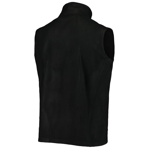 Image of dunbrooke Men's Black Minnesota Vikings Houston Fleece Full-Zip Vest