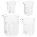 Generic 4pcs beaker measuring cup measure cups creamer coffee Glass