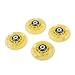 pistro 4 Pcs Wheels with Bearings for Skating Skateboard Spare Game - Yellow