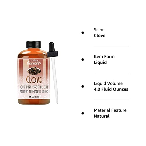 Best Clove Essential Oil (4Oz Bulk Clove Oil) Aromatherapy Clove Essential Oil For Diffuser, Soap, Bath Bombs, Candles, And More!. #TOP5