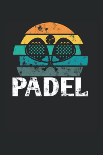 Padel Vintage Sunset Design: Paddle Tennis Padel Notebook Journal 6x9 120 Lined Pages