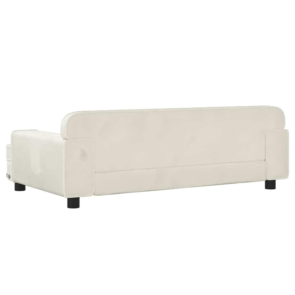 Genérico Cama para Perros de Terciopelo Crema 90x53x30 cm,Producto para Mascotas y Animales,Productos para Mascotas,Productos para Perros,Camas para perros-171874