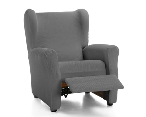 ECOMMERC3 Housse pour Fauteuil de Relaxation élastique et Extra Douce, Couleur Grise, 100% fabriquée en Espagne, Gris