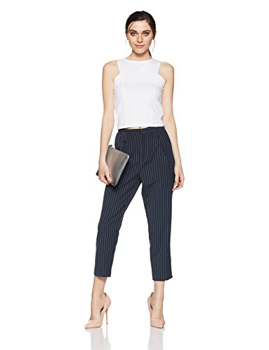 Image of Miss Chase Women's Maroon Sleeveless Crop Top