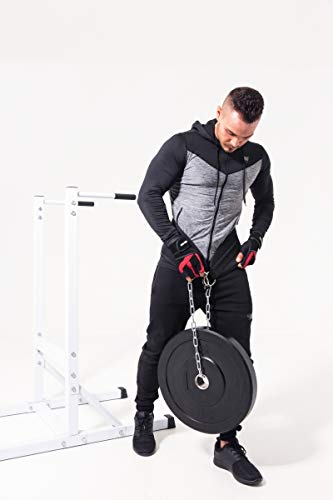 Dip-Gürtel von Gorilla Sports mit Stahlkette für Krafttraining
