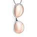 WWQDFRT AZ Sun Lunettes Memorial Urn Pendentif for Femmes Hommes Hommes Acier Inoxydable Cremation Cendrables Cendres Collier Bijoux T217 (Main Stone Color : Pendant Only, Metal Color : Rose Gold)