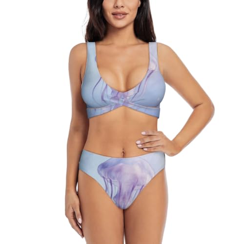 Maillot de bain deux pièces push-up galbant pour ajuster parfaitement le décolleté des femmes