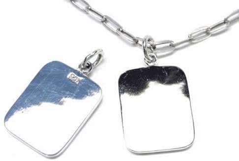 Green Piercing Pendant Top, Men's, Women's, Silver, 925 Sterling Silver, Indian Jewelry Top [STT00-ST-0055] Design, Chain Top Only, Accessory, Popular, Sterling Silver