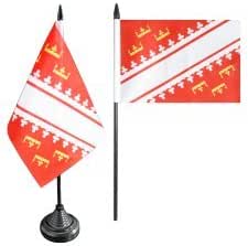 MINI DRAPEAU DE TABLE ALSACE - 10x14cm