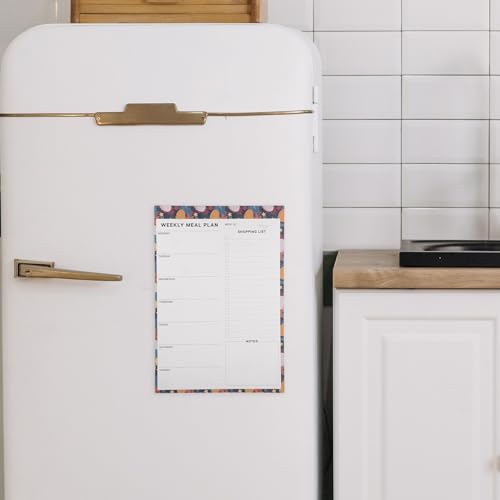Planificador semanal de comidas en papel offset con recordatorio de nutrientes 7