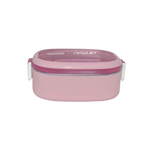 Buy Youp Stainless Steel Pink Color Lunch Box YPL8009-650 ml Online at ...