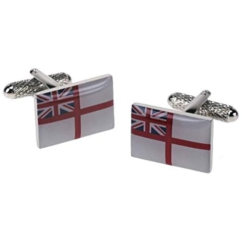 Royal Navy Ensign Cufflinks by Onyx Art Cover