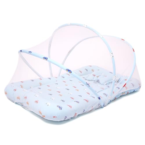 Image of TIDY SLEEP Mattress with Mosquito Net, Mosquito Protection Mattress, Size: 90cm x 65cm x 10cm Car