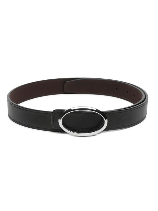 Image of APSIS Leather Belt for Women Waist Belt Casual Regular Fit - Perfect for Dress, Jeans, Any Occasion - | A BT W 119 Sl Bl
