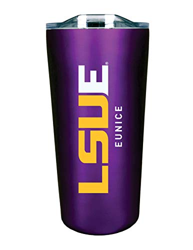 LSU Eunice Double Walled Soft Touch Tumbler, Design-1 - Purple