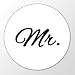HUURAA! Aimant de réfrigérateur avec inscription Mr. - 59 mm - Cadeau de mariage pour vos amis et votre famille