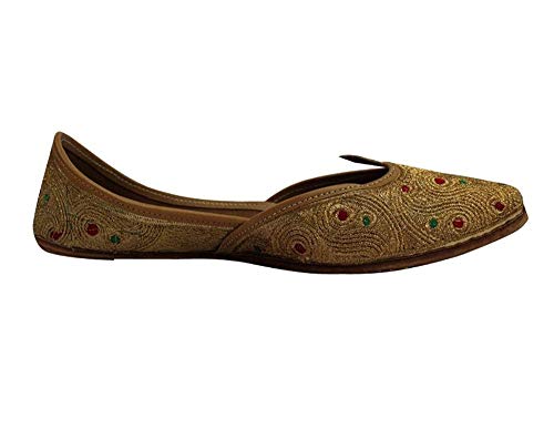 Stop n Style Copper Punjabi Jutti Handmade Indian Shoes Traditional Designer Mojari Online3
