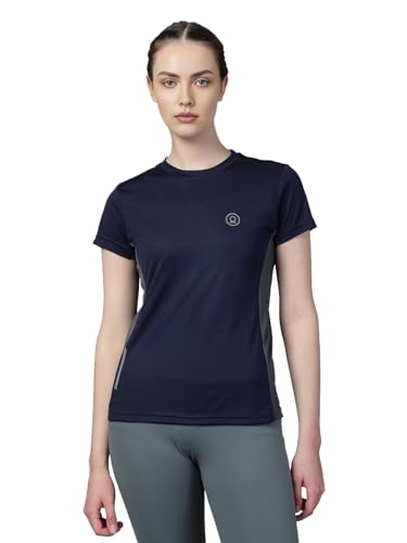 Image of CHKOKKO Gym Tshirt for Women Workout Dry Fit t Shirt Sports Tshirt Lightweight Round Neck Breathable Half Sleeve Activewear Mesh Running Yoga Tops for Woman
