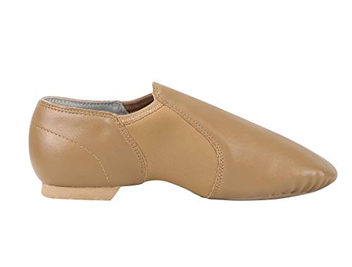 Dynadans Unisex PU Leather Upper Slip-on Jazz Shoe with Arch Insert for Women and Men's Dance Shoes3