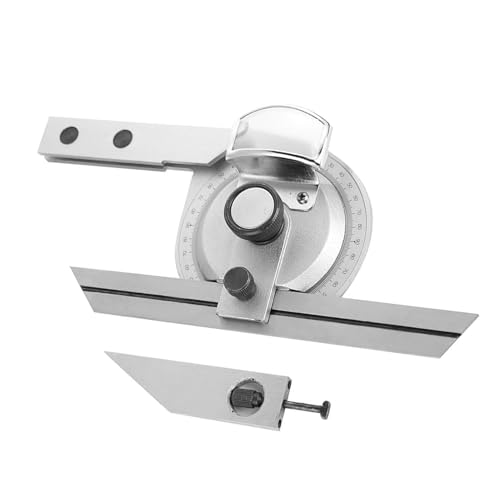 Transportador Universal de Biseles de Acero 360° con Lupa y Escalas Grabadas miniatura 3