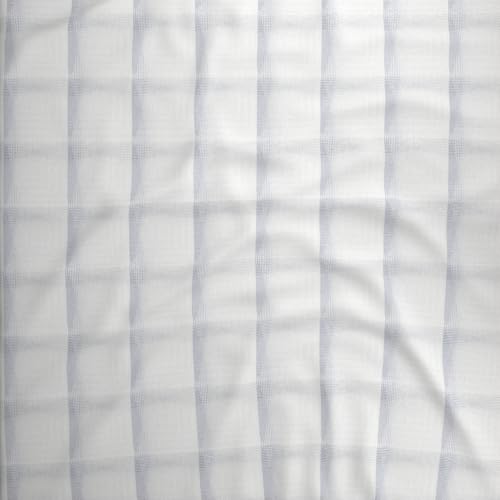 Image of BOUTIQUE LIVING Platinum Pulse Manchester 100% Cotton 800 TC White Geometrical King Bedding Set