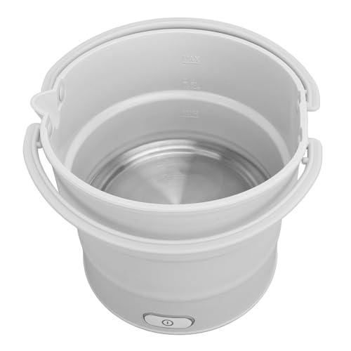 Foldable Electric Cooker Portable Silicone Multifunctional Hot Pot Cooker for Travel Office Compact Lightweight Dual Voltage (US Plug AC100‑240V)