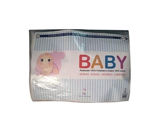 Coussin en fibre anti-étouffement 40x60cm blanc respirant pour lit enfant