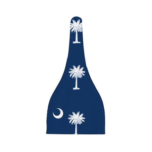 Baby Beanie South Carolina Flag Knotted Hat - Soft, Warm, Comfortable, Headwear for Newborns, 0-6 Months Black2