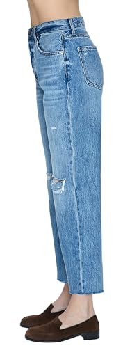 Denim Women's Cassie Super High Rise Straight Crop Jeans2