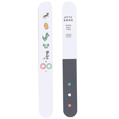 Fixation Stick Vision Tester, Clear Colorful Animal Patterns, Portable Fixation Stick, Kids Vision Optometry Test Card