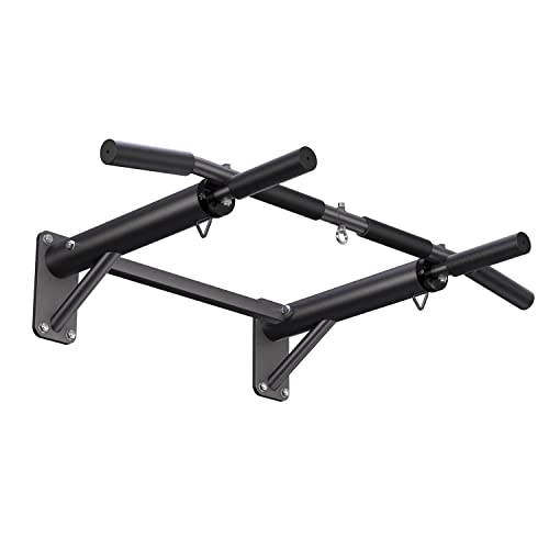Wesfital Pull Up Bar Wall Mount, Strength Training Pull-Up Bar Chin Up Bar For Home Gym Workout Heavy-Duty Frame Supports To 440 Lbs #TOP26