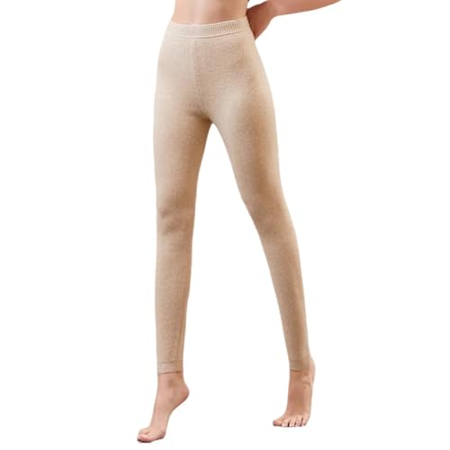 100% Cashmere Womens Thermal Pants Long Johns Ladies Warm Winter Leggings Thermal Underwear Bottoms