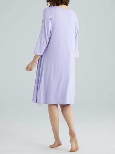Latuza Women's Viscose Nightgown and Robe Set Button Front Housecoat3