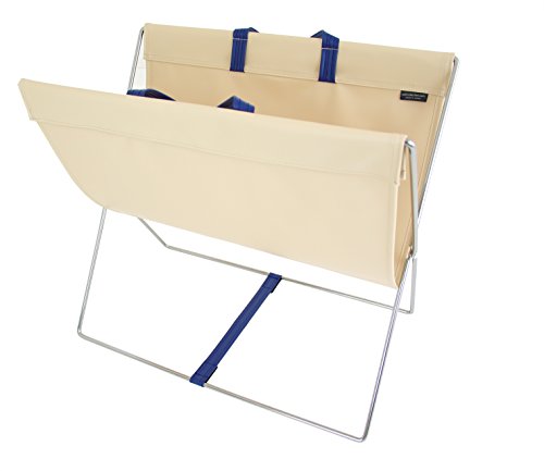 サキ 手荷物入れ セルフワゴン レザー調 PVC ベージュ R-357BE